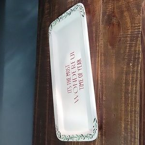 NWT Celebrate It Christmas rectangular platter